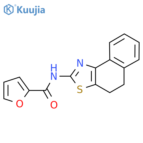 N-{4H,5H-naphtho1,2-d1,3thiazol-2-yl}furan-2-carboxamide structure