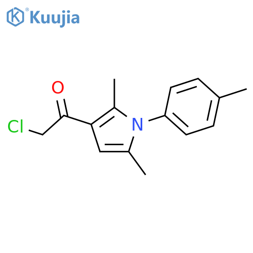 2-chloro-1-2,5-dimethyl-1-(4-methylphenyl)-1H-pyrrol-3-ylethan-1-one structure