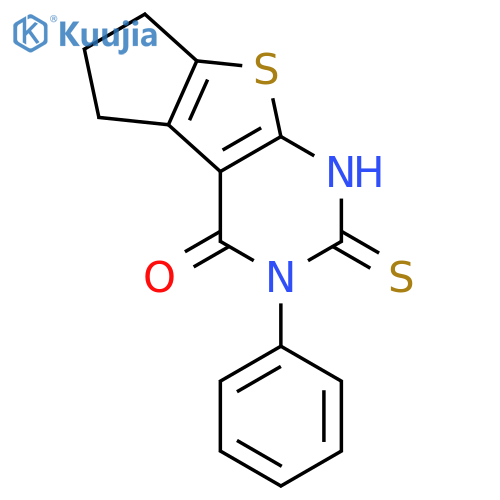 11-phenyl-10-sulfanyl-7-thia-9,11-diazatricyclo6.4.0.0^{2,6}dodeca-1(8),2(6),9-trien-12-one structure