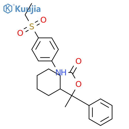 Carbanilic acid,p-(ethylsulfonyl)-, a-cyclohexyl-a-methylbenzylester (8CI) structure
