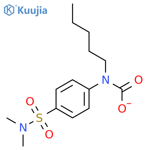 Carbanilic acid,p-(dimethylsulfamoyl)-, pentyl ester (8CI) structure