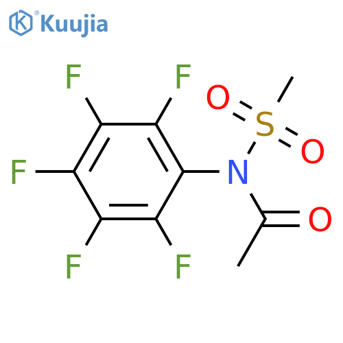 Acetamide, N-(methylsulfonyl)-N-(2,3,4,5,6-pentafluorophenyl)- structure