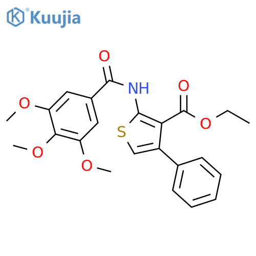 ethyl 4-phenyl-2-(3,4,5-trimethoxybenzamido)thiophene-3-carboxylate structure