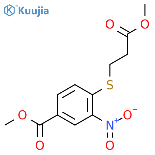 Methyl 4-(3-Methoxy-3-oxopropyl)thio-3-nitrobenzoate structure