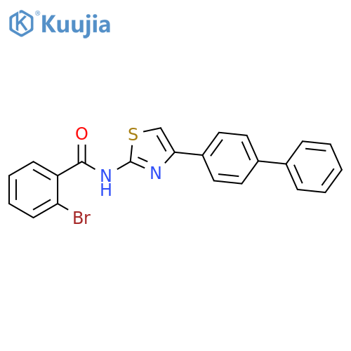 N-(4-{1,1'-biphenyl-4-yl}-1,3-thiazol-2-yl)-2-bromobenzamide structure