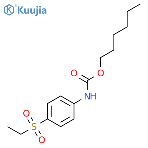 Carbanilic acid,p-(ethylsulfonyl)-, hexyl ester (8CI) structure
