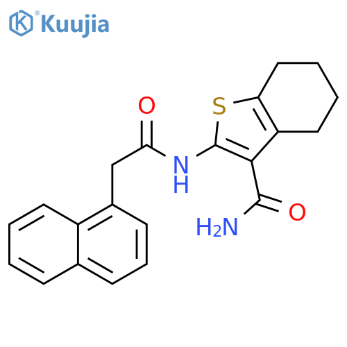 2-2-(naphthalen-1-yl)acetamido-4,5,6,7-tetrahydro-1-benzothiophene-3-carboxamide structure