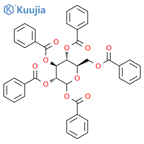 1,2,3,4,6-Penta-O-benzoyl-D-glucopyranoside structure