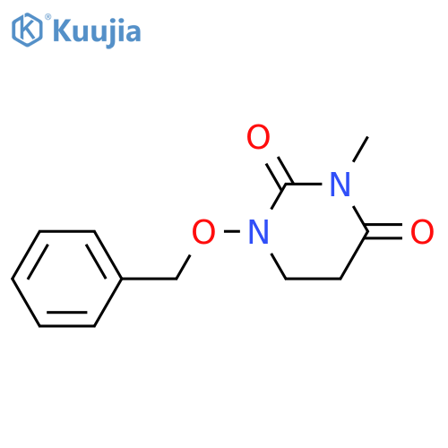 2,4(1H,3H)-Pyrimidinedione,dihydro-3-methyl-1-(phenylmethoxy)- structure