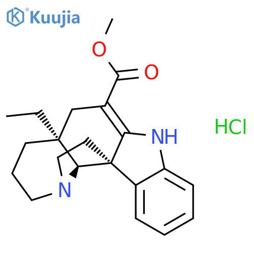 Aspidospermidine-3-carboxylicacid, 2,3-didehydro-, methyl ester, hydrochloride, (5a,12R,19a)- (9CI) structure