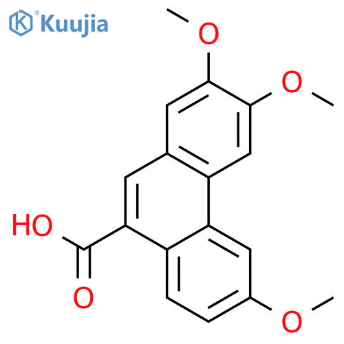 9-Phenanthrenecarboxylic acid, 2,3,6-trimethoxy- structure