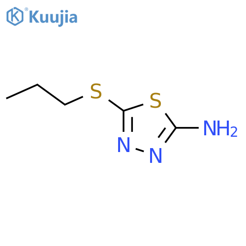 5-(propylsulfanyl)-1,3,4-thiadiazol-2-amine structure