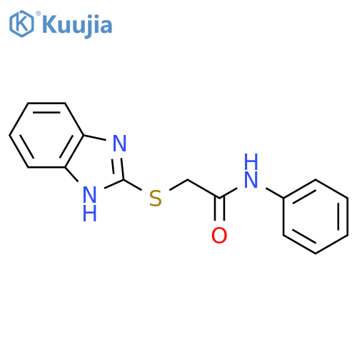 2-(1H-1,3-benzodiazol-2-ylsulfanyl)-N-phenylacetamide structure
