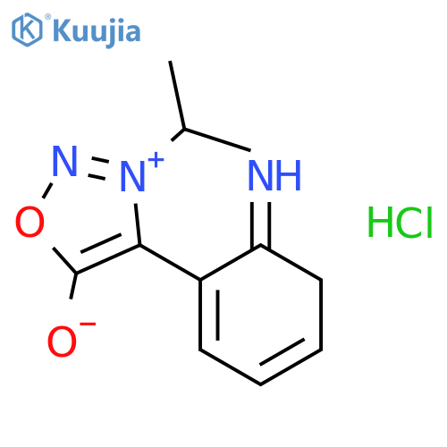 1,2,3-Oxadiazolium,5-amino-3-(1-methylethyl)-4-phenyl-, chloride (1:1) structure