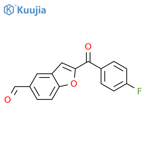 5-Benzofurancarboxaldehyde,2-(4-fluorobenzoyl)- structure
