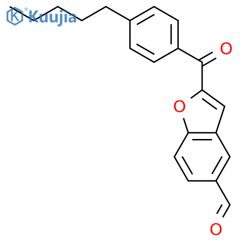 5-Benzofurancarboxaldehyde,2-(4-pentylbenzoyl)- structure