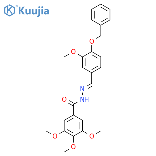 3,4,5-Trimethoxy-benzoic acid (4-benzyloxy-3-methoxy-benzylidene)-hydrazide structure