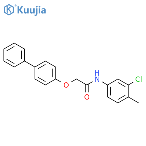 2-(Biphenyl-4-yloxy)-N-(3-chloro-4-methyl-phenyl)-acetamide structure