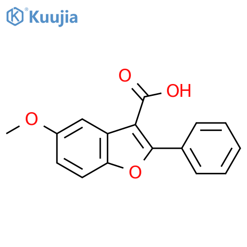 5-methoxy-2-phenyl-benzofuran-3-carboxylic acid structure