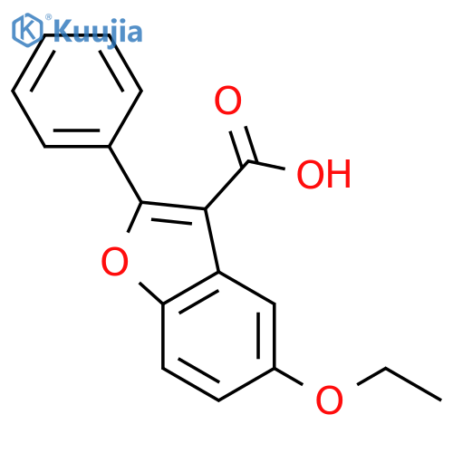 5-Ethoxy-2-phenyl-1-benzofuran-3-carboxylic Acid structure