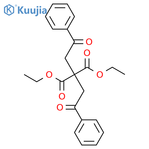 1,3-Diethyl 2,2-bis(2-oxo-2-phenylethyl)propanedioate structure