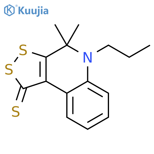4,4-Dimethyl-5-propyl-4,5-dihydro-1H-1,2dithiolo3,4-cquinoline-1-thione structure