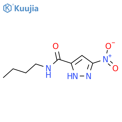 5-Nitro-2H-pyrazole-3-carboxylic acid butylamide structure