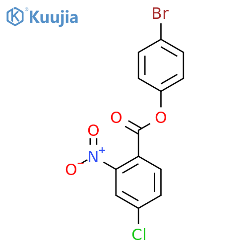 4-Bromophenyl 4-chloro-2-nitrobenzoate structure