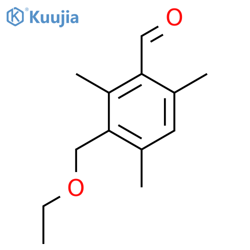 Benzaldehyde, 3-(ethoxymethyl)-2,4,6-trimethyl- structure