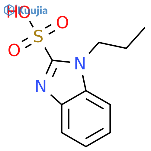 1-propyl-1H-1,3-benzodiazole-2-sulfonic acid structure