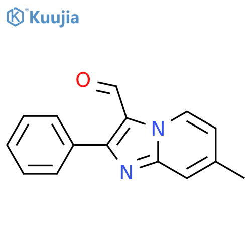 7-methyl-2-phenylimidazo[1,2-a]pyridine-3-carbaldehyde structure