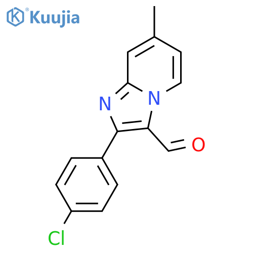2-(4-chlorophenyl)-7-methylimidazo[1,2-a]pyridine-3-carbaldehyde structure