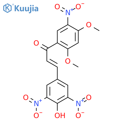 2-Propen-1-one,1-(2,4-dimethoxy-5-nitrophenyl)-3-(4-hydroxy-3,5-dinitrophenyl)- structure