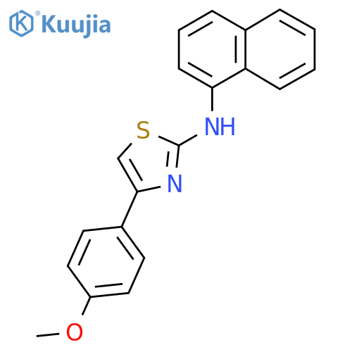 (4-(4-Methoxyphenyl)(2,5-thiazolyl))-1-naphthylamine structure
