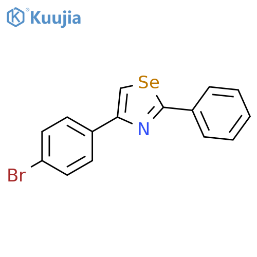 Selenazole, 4-(4-bromophenyl)-2-phenyl- structure