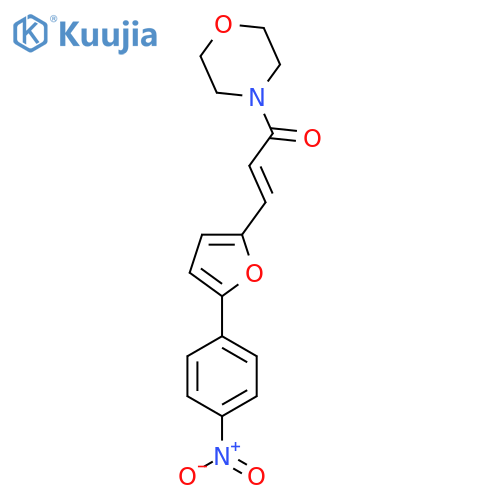 (2E)-1-(morpholin-4-yl)-3-5-(4-nitrophenyl)furan-2-ylprop-2-en-1-one structure