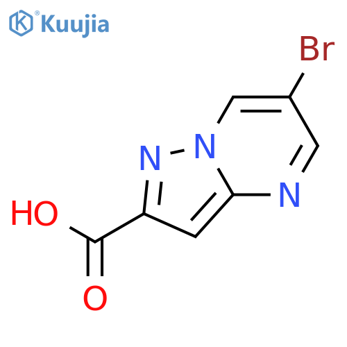 6-Bromopyrazolo[1,5-a]pyrimidine-2-carboxylic acid structure