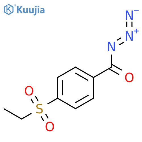 Benzoyl azide,4-(ethylsulfonyl)- structure