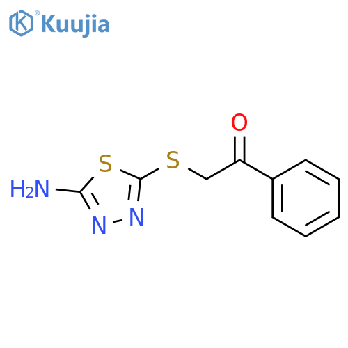 2-(5-Amino-1,3,4-thiadiazol-2-yl)sulfanyl-1-phenylethan-1-one structure