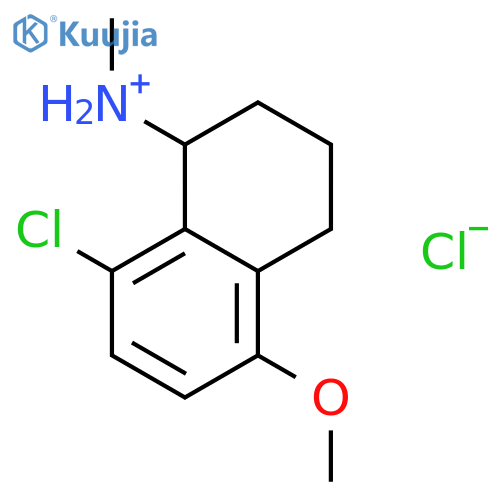 1-Naphthalenamine,8-chloro-1,2,3,4-tetrahydro-5-methoxy-N-methyl-, hydrochloride, (R)- (9CI) structure