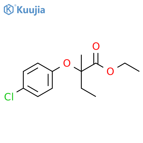 Butanoic acid, 2-(4-chlorophenoxy)-2-methyl-, ethyl ester structure