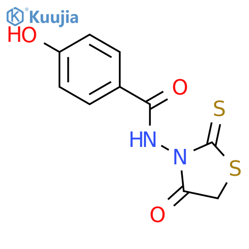 Benzamide, 4-hydroxy-N-(4-oxo-2-thioxo-3-thiazolidinyl)- structure