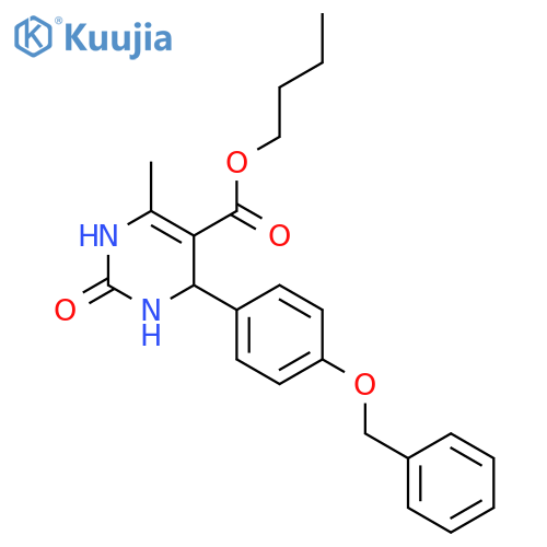 <br>4-(4-Benzyloxy-phenyl)-6-methyl-2-oxo-1,2,3,4-tetrahydro-pyrimidine-5-carbo xylic acid butyl ester structure