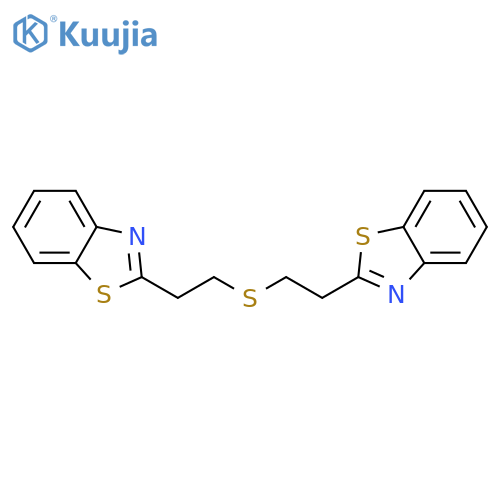 2-(2-{2-(1,3-benzothiazol-2-yl)ethylsulfanyl}ethyl)-1,3-benzothiazole structure
