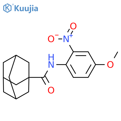 N-(4-methoxy-2-nitrophenyl)adamantane-1-carboxamide structure
