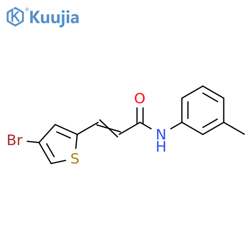 (2E)-3-(4-bromothiophen-2-yl)-N-(3-methylphenyl)prop-2-enamide structure