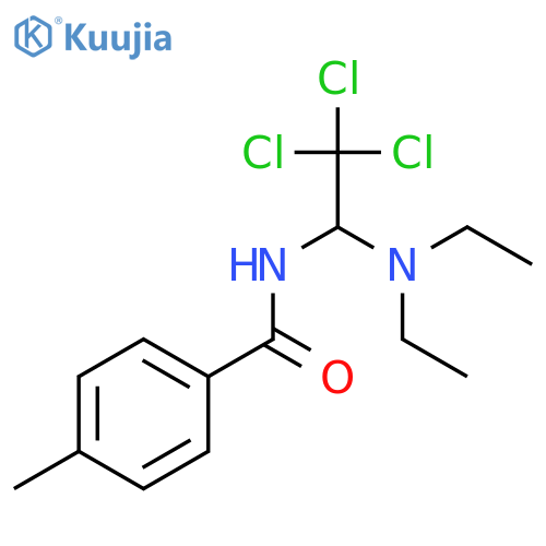 4-Methyl-N-(2,2,2-trichloro-1-(diethylamino)ethyl)benzamide structure