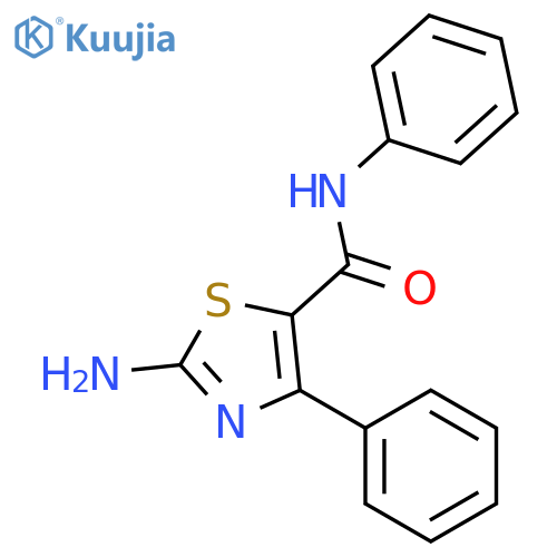 2-amino-N,4-diphenyl-1,3-thiazole-5-carboxamide structure