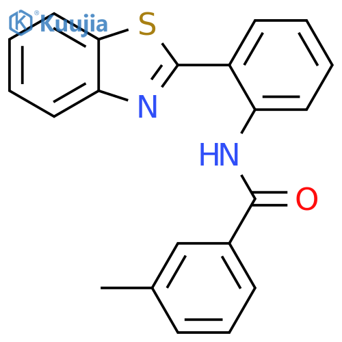 N-2-(1,3-benzothiazol-2-yl)phenyl-3-methylbenzamide structure
