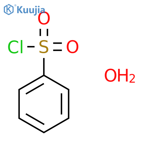 Benzenesulfonyl chloride, monohydrate structure